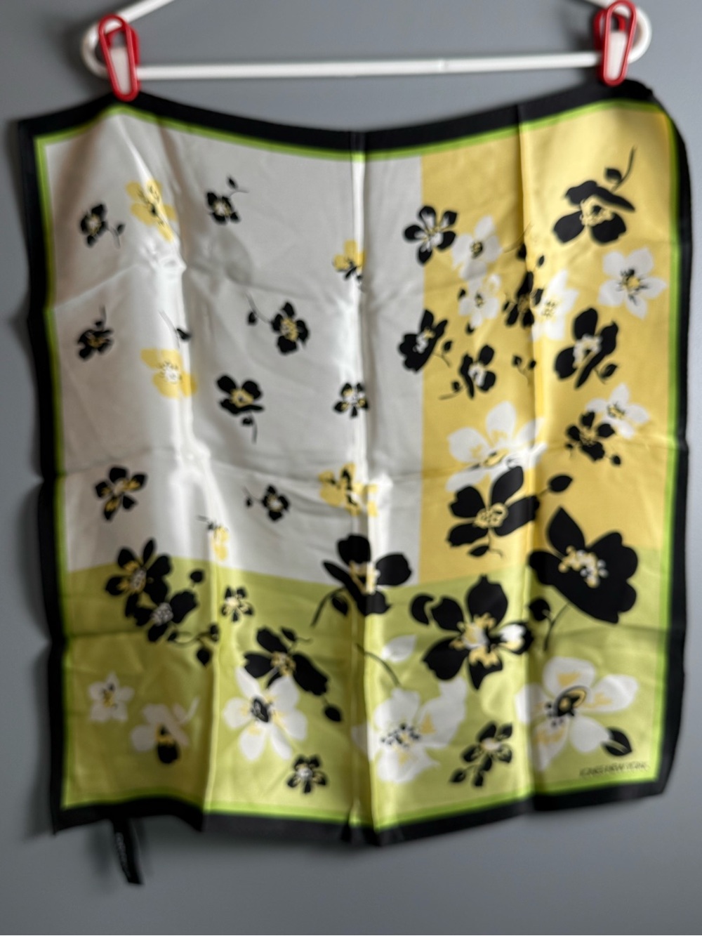 Jones New York Vintage Silk Scarf Kerchief Approx 20"x21"
